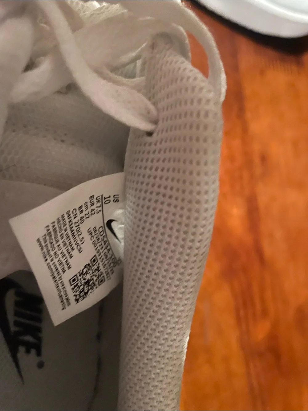 Nike White Low-Top Leather Sneakers
